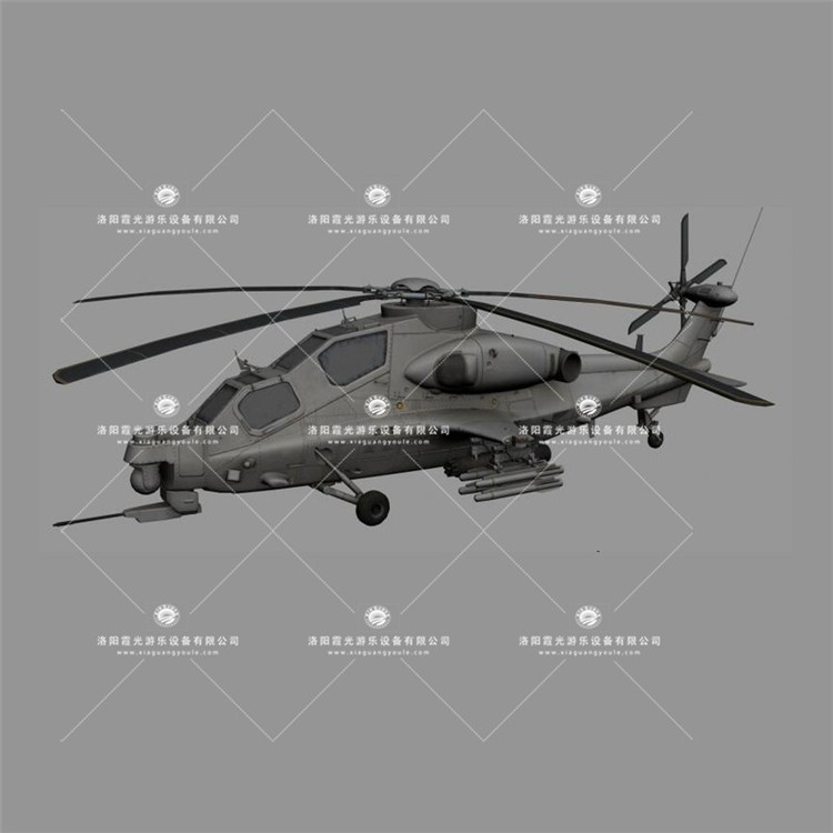 峪泉镇武装直升机3D模型